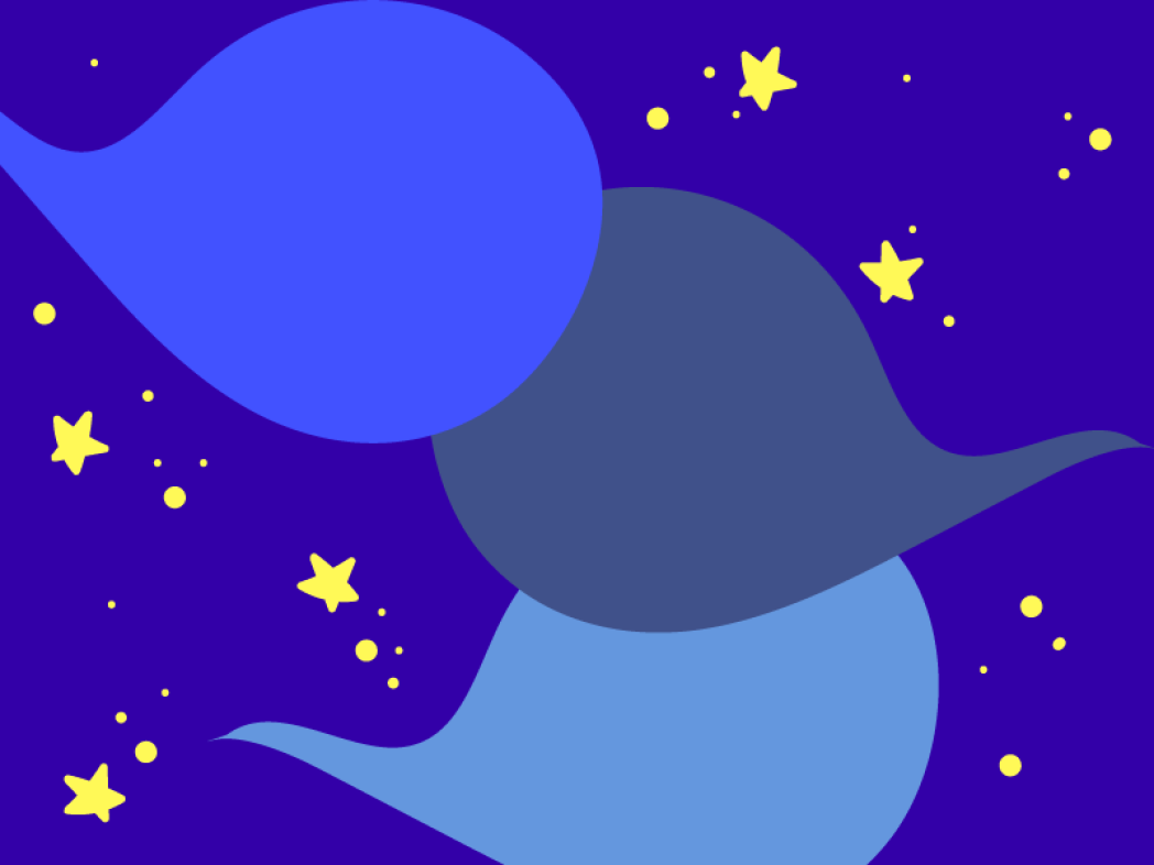 Fumetti in una notte stellata